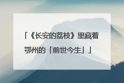 《长安的荔枝》里藏着鄂州的「前世今生」