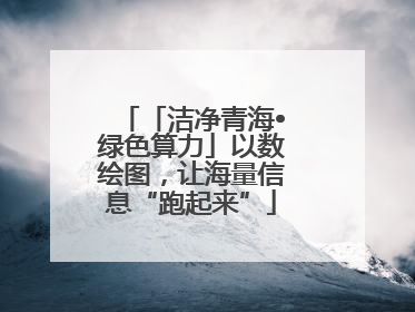 「洁净青海•绿色算力」以数绘图，让海量信息“跑起来”