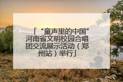 “童声里的中国”河南省文明校园合唱团交流展示活动（郑州站）举行