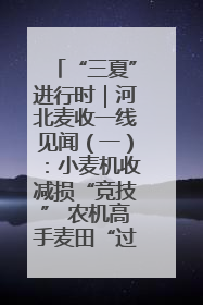 “三夏”进行时｜河北麦收一线见闻（一）：小麦机收减损“竞技” 农机高手麦田“过招”