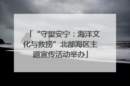 “守望安宁：海洋文化与救捞”北部海区主题宣传活动举办