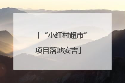 “小红村超市”项目落地安吉