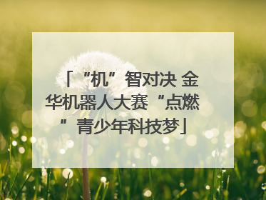 “机”智对决 金华机器人大赛“点燃”青少年科技梦