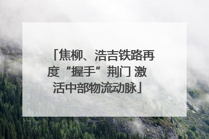 焦柳、浩吉铁路再度“握手”荆门 激活中部物流动脉
