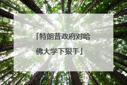 特朗普政府对哈佛大学下狠手