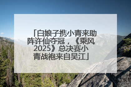 白娘子携小青来助阵许仙夺冠，《乘风2025》总决赛小青战袍来自吴江