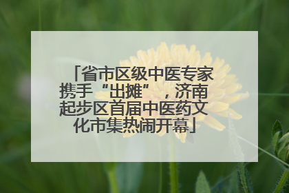 省市区级中医专家携手“出摊”，济南起步区首届中医药文化市集热闹开幕