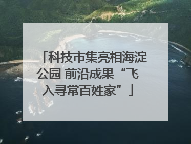 科技市集亮相海淀公园 前沿成果“飞入寻常百姓家”