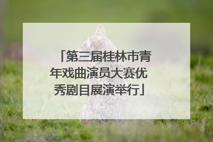 第三届桂林市青年戏曲演员大赛优秀剧目展演举行