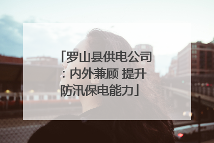 罗山县供电公司：内外兼顾 提升防汛保电能力