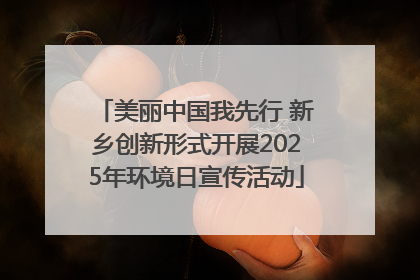 美丽中国我先行 新乡创新形式开展2025年环境日宣传活动
