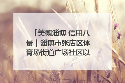 美德淄博 信用八景｜淄博市张店区体育场街道广场社区以诚信串起幸福脉络
