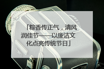 粽香传正气，清风润佳节——以廉洁文化点亮传统节日