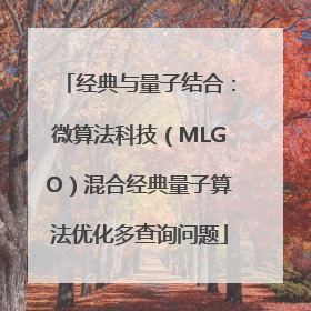 经典与量子结合：微算法科技（MLGO）混合经典量子算法优化多查询问题