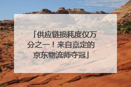 供应链损耗度仅万分之一！来自嘉定的京东物流师夺冠