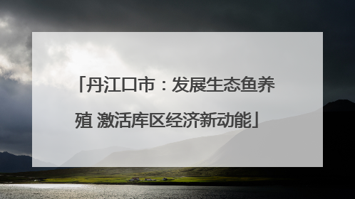 丹江口市：发展生态鱼养殖 激活库区经济新动能
