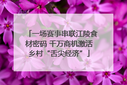 一场赛事串联江陵食材密码 千万商机激活乡村“舌尖经济”