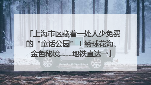 上海市区藏着一处人少免费的“童话公园”！绣球花海、金色秘境……地铁直达→
