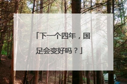 下一个四年，国足会变好吗？