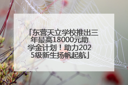 东营天立学校推出三年最高18000元助学金计划！助力2025级新生扬帆起航