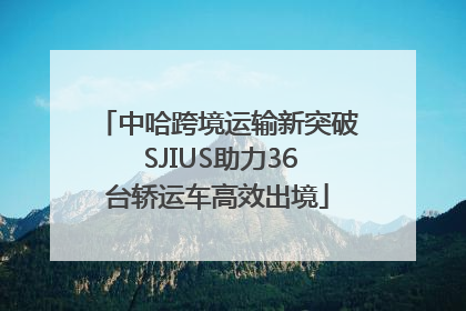 中哈跨境运输新突破 SJIUS助力36台轿运车高效出境