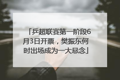 乒超联赛第一阶段6月3日开票，樊振东何时出场成为一大悬念