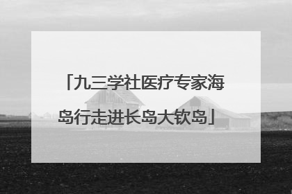 九三学社医疗专家海岛行走进长岛大钦岛