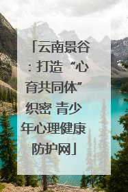 云南景谷：打造“心育共同体”织密 青少年心理健康防护网