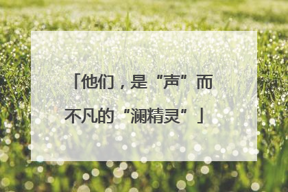 他们，是“声”而不凡的“澜精灵”