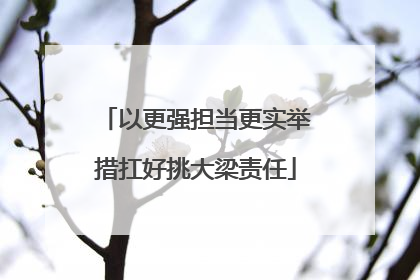 以更强担当更实举措扛好挑大梁责任