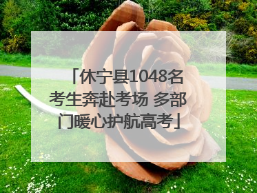 休宁县1048名考生奔赴考场 多部门暖心护航高考