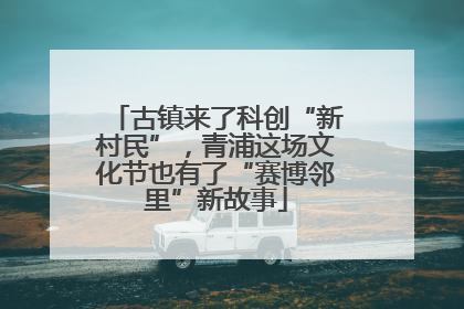 古镇来了科创“新村民”，青浦这场文化节也有了“赛博邻里”新故事