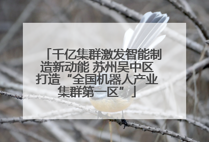 千亿集群激发智能制造新动能 苏州吴中区打造“全国机器人产业集群第一区”