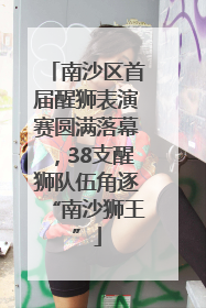 南沙区首届醒狮表演赛圆满落幕，38支醒狮队伍角逐“南沙狮王”