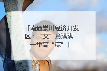 南通崇川经济开发区：“艾”意满满 一举高“粽”