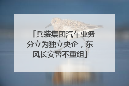 兵装集团汽车业务分立为独立央企，东风长安暂不重组