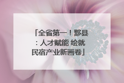 全省第一！黟县：人才赋能 绘就民宿产业新画卷