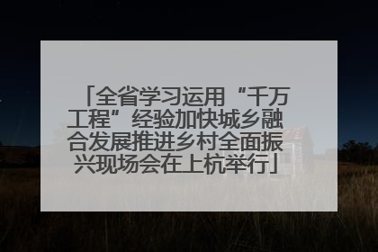 全省学习运用“千万工程”经验加快城乡融合发展推进乡村全面振兴现场会在上杭举行