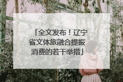 全文发布！辽宁省文体旅融合提振消费的若干举措