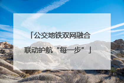 公交地铁双网融合 联动护航“每一步”