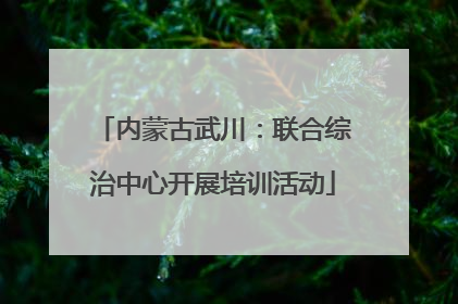 内蒙古武川：联合综治中心开展培训活动