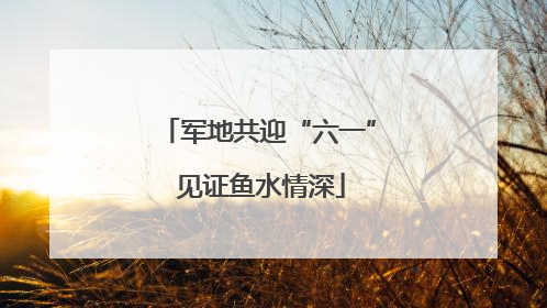 军地共迎“六一” 见证鱼水情深