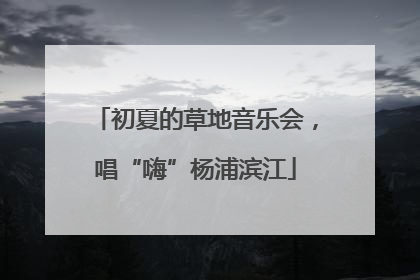 初夏的草地音乐会，唱“嗨”杨浦滨江