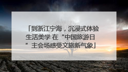 到浙江宁海，沉浸式体验生活美学 在“中国旅游日”主会场感受文旅新气象