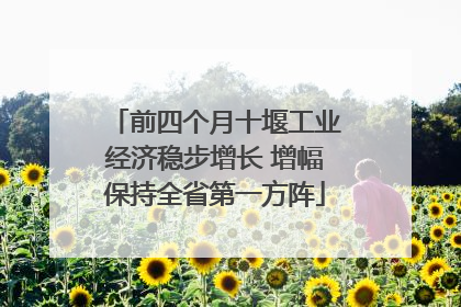 前四个月十堰工业经济稳步增长 增幅保持全省第一方阵