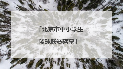 北京市中小学生篮球联赛落幕