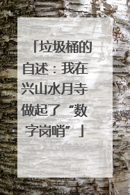 垃圾桶的自述：我在兴山水月寺做起了“数字岗哨”