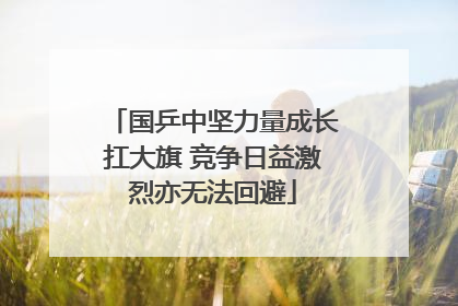 国乒中坚力量成长扛大旗 竞争日益激烈亦无法回避