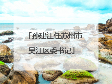 孙建江任苏州市吴江区委书记