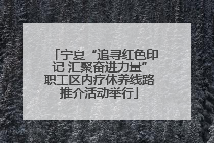 宁夏“追寻红色印记 汇聚奋进力量”职工区内疗休养线路推介活动举行